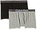 Produktbild Calvin Klein Jungen 2er-Pack Boxershorts 2 Pack Trunk mit Stretch, 1 Black / 1 Grey Heather, 14-16 Jahre
