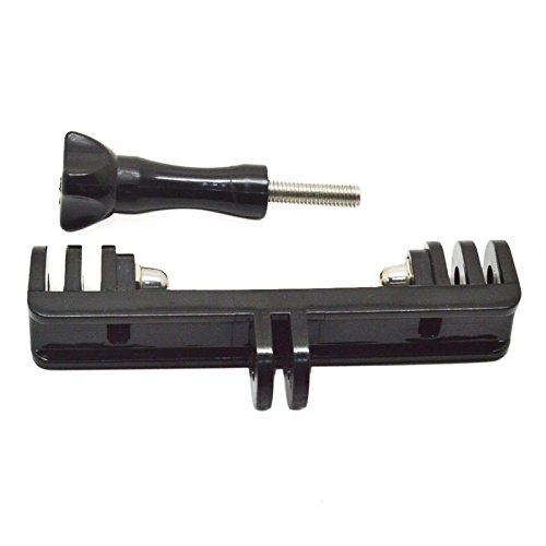 Goliton®: soporte monopod adaptador para montar cámara dual para GoPro Hero 2/3/3+/4/5/4 Session/5 Session y XiaoYI, Xiaomi Cover