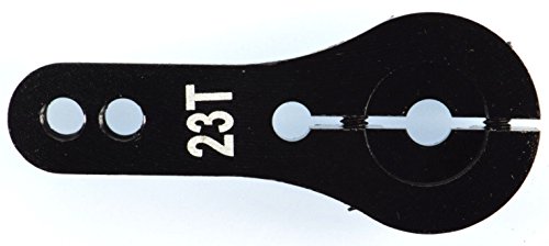 Apex Rc Products 23T For Jr/Airtronics/Ko Black Aluminum Dual Clamping Servo Horn - 2 Pack #8005 #TOP1