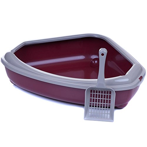 adena Katzentoilette Schale eckig 55 cm Bordeaux C146 mit Rand Cover