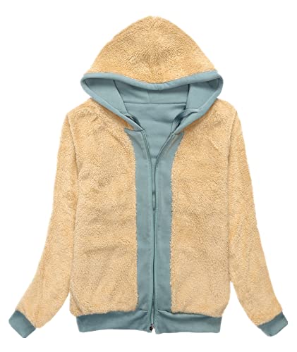 SCODI Women's Sherpa Lined Full Zip Hoodie #TOP28