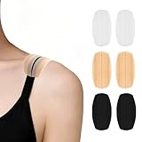 Bra Strap Pads Silicone Bra Strap Cushions Bra Strap Holders for Slipping Ease Shoulder Discomfort Slip Shoulder Pads Shoulder Protectors Pads (3 Pairs)
