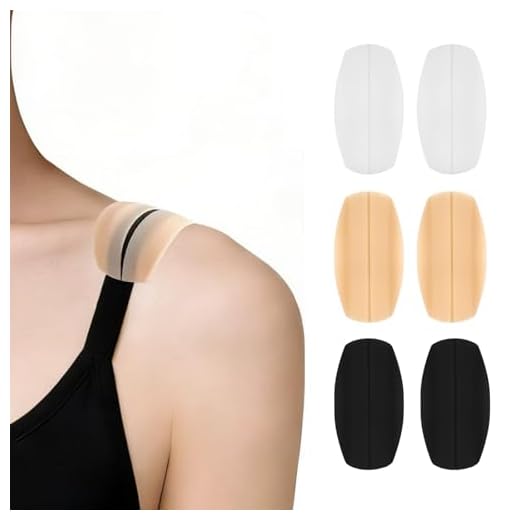 Bra Strap Pads Silicone Bra Strap Cushions Bra Strap Holders for Slipping Ease Shoulder Discomfort Slip Shoulder Pads Shoulder Protectors Pads (3 Pairs)