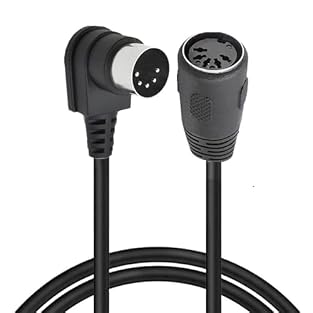 The 5 Pin DIN MIDI cable uses a 90-degree design, which can better manage the MIDI cable in some cases, especially the small corners where the cable needs to be bent. And protect the 5-pin DIN port of the MIDI device from damage caused by frequent pl...