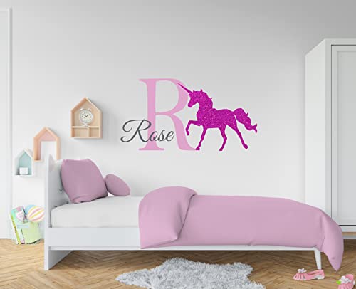 Vinilo decorativo unicornio para pared habitación niña