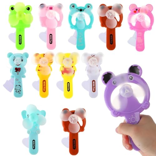 12 PCS Ventilador de Enfriamiento Manual para Niños,Ventilador Personal de Verano para Interiores y Exteriores para,que No Requiere Carga Para,Para Oficina de Viajes Aire Libre