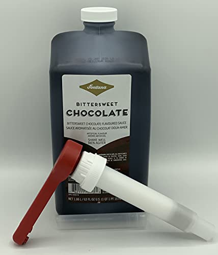 Sbux Starbucks Fontana Frappuccino Mocha Sauce, Beverage Base, Syrup, Desserts, Baking | Bittersweet Chocolate (Combo: 63Oz Bottle + Pump) #TOP1