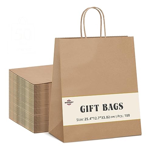 AZOWA Braune KraftPapier Geschenktüte Klein quadratische Geschenktüten AZOWA Braune KraftPapier Geschenktüte Klein quadratische Geschenktüten