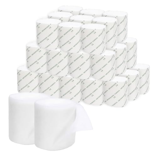 Cast Padding 480 Rolls 3” x 12ft, Individually Wrapped, Undercast Padding, Gauze Bandage for Halloween Wrap Bandage Art Projects, Body Casts, Mask Making, Hobby Craft, Wound Care, Orthopedic