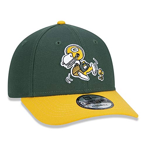 BONE INFANTIL 9FORTY NFL GREEN BAY PACKERS PEANUTS - SNOOPY ABA CURVA STRAPBACK VERDE New Era