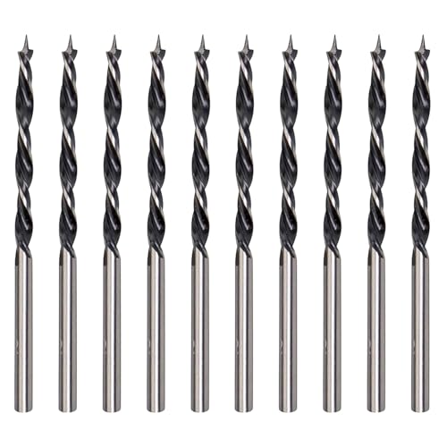 Watlikeup 10 PCS 3mm Brad Point Drill Bits, Carbon Steel, Wood, Plastic, Rubber & Polyurethane Drill Bits 1 Watlikeup 10 PCS 3mm Brad Point Drill Bits, Carbon Steel, Wood, Plastic, Rubber & Polyurethane Drill Bits