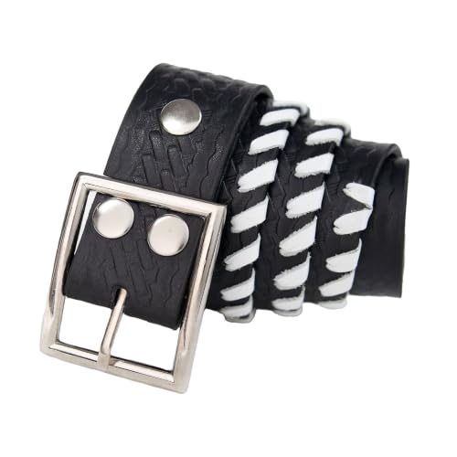 Image of Milwaukee Leather Men's Interchangeable Buckle Leather Belts | 1.5 inch Wide; Emblem Designed; Biker Culture Style; Everyday Wear; Premium Leather