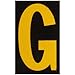 Brady 5890-G, 58922 Bradylite Reflective Number and Letter, (12 Packs of 25 pcs)