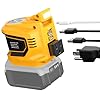 Ecarke – Inversor de potencia portátil de 200 W para DeWALT 20 V, para generador de exteriores con 2 salidas USB, led y alimentación de CA, convierte CC 18 V/20 V a CA 110 V-120 V (solo herramienta)