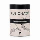 FUSIONATÉ Té Negro Pakistaní, Lata 150 g de Té a Granel Especiado Natural con Canela, Energizante y Aromático, Ideal para Chai Latte o Infusión Caliente