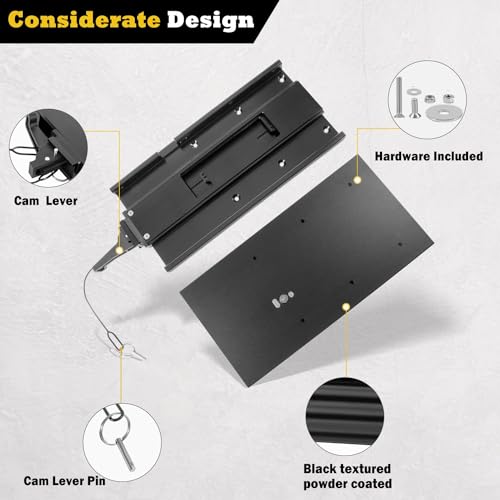 image for Bonbo Black Aluminum 1854051 MKA-51 Electric Steer Trolling Motor Quic