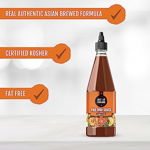 Best Of Thailand Authentic Pad Thai Sauce - Rich Tamarind Flavor, Tangy, Sweet, Savory | Ideal For Noodles, Stir-Fries [No Msg] | Kosher thumb #3
