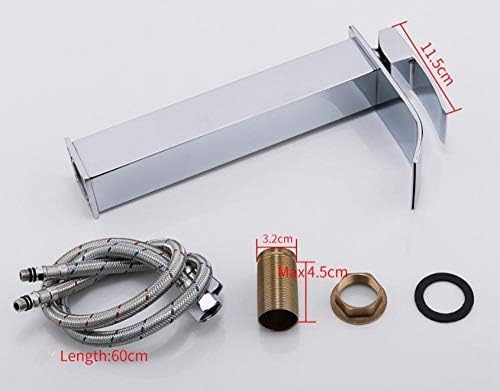 Robinets de lavabo en cascade au design épuré en argent durable - 5
