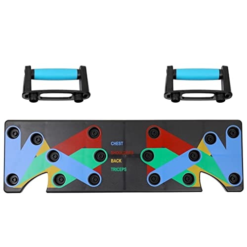 QWLHZW Tongqiang 9 en 1 Push Up Board Board Men Mujer Fitness Ejercicio Push-Up Soporte Culturismo Herramienta Transporte Entrenamiento Inicio Gimnasio Fitness Equipamiento (Color : Black) Cover