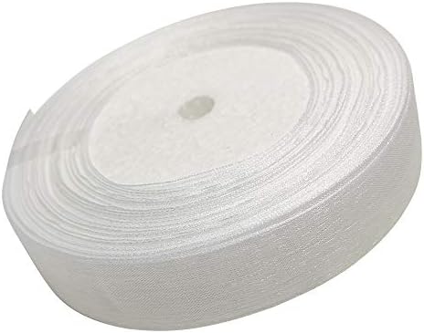 Chenkou Craft Upick 50yard/roll Mix Color/Size Organza Ribbon DIY Craft Wedding Supply (1", Light pink43) image 5