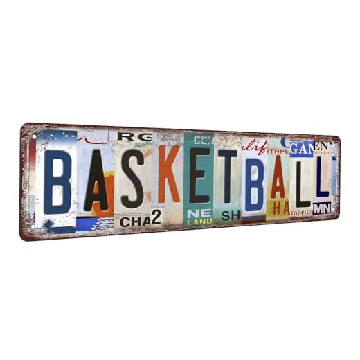 Basketball Metal Sign Basketball Decor Basketball Gifts For Boys Bedroom Basketball Poster For Boys Room Wall Decorations Vintage Sport Metal Tin Signs Basketball Street Signs 4x16 Inch