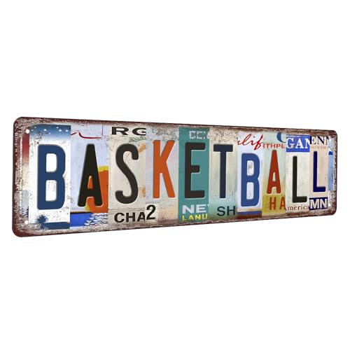 Basketball Metal Sign Basketball Decor Basketball Gifts...