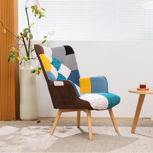 Sillón reclinable azul con respaldo alto y brazo miniatura 2