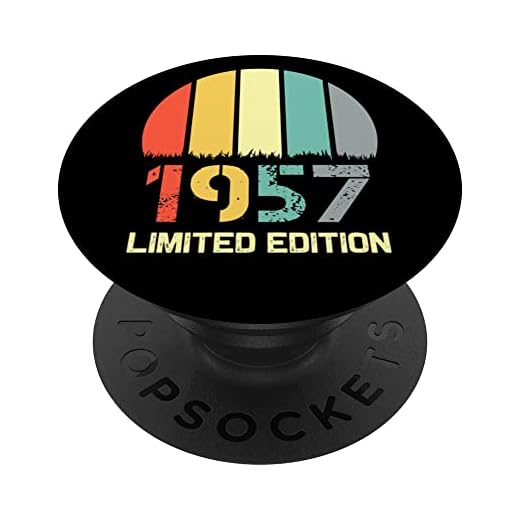 Born In 1957 Edición Limitada 1957 Cumpleaños Popsocket 1957 PopSockets PopGrip Intercambiable