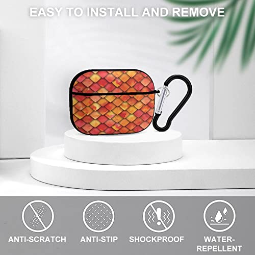 Dragon Scales Fire Case For Airpod Pro Case Cover With Keychain Shockproof Cover For Men Women #TOP2