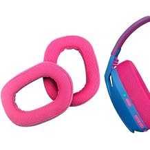 Replacement Memory Foam Earpads Soft Cushions for Wireless Gaming Headsets Compatible with Logitech G435 Magenta
