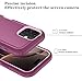 ouyncase Compatible with iPhone 17 Case with HD Screen Protector, Heavy Duty Shockproof & DustProof & Dropproof 3-Layer Cover for iPhone 17 Case,WineRedPink
