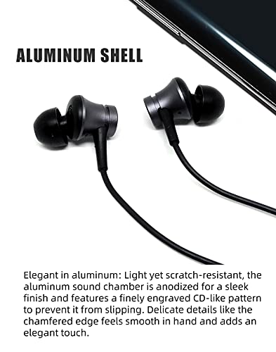 Xiaomi Mi In-Ear Headphones Basic, Piston In-Ear Headphones Earphones Earbuds Headset With Remote & Mic, Black #TOP4