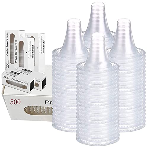 500 Counts Ear Thermometer Covers Lens Filters Refill Caps Compatible for All Braun themometer Thermometer Models Digital Thermometers Disposable Covers