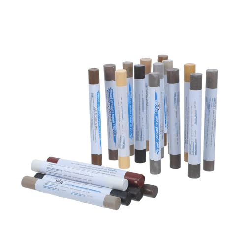 Vaguelly 20pcs Furniture Repair Markers with Solid Wax for Veneer and Cabinets, Easy DIY Application to Conceal Marks and Scuffs, for Home Touch and Everyday Household Repairs