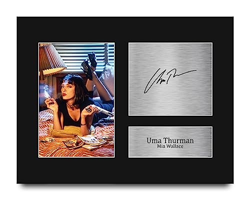 Uma Thurman signed print for Pulp Fiction memorabilia