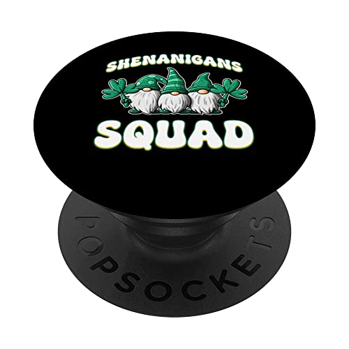 Shenanigans Squad Three Gnomes Truck Team St Patricks Day PopSockets PopGrip Intercambiable