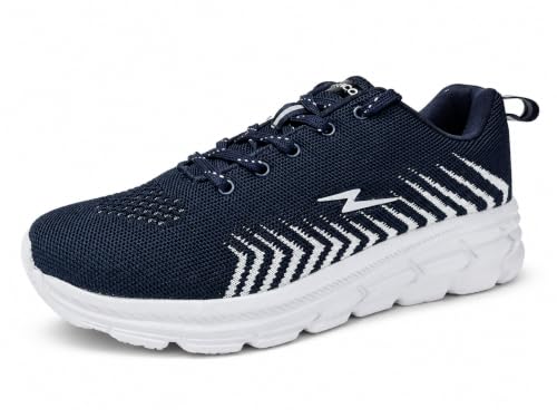 Image of Mens Running Shoes for Man Comfortable Men's Sports Shoes with Memory Foam Cushioned Insole Sports Shoes for Men Running Walking Lightweight Gym Shoe for Men Comfortable Stylish & Casual Walking ATHCO Shoe for Man Anti Slip Gym Footwear
