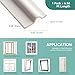 MOPMS Draft Stopper Sweep, Door Weatherproofing Stripping, Window Seal Strip Self-adhisive Soundproof Cuttable Weather Length 6.56 Ft, White