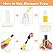 27Pcs Empty Mascara Tube with Eyelash Wand,3ml Mascara Tubes Empty for Castor Oil,Mini Eyelash Cream Container Bottle Eyelash Growth packing Tube,for Home and Travel