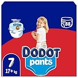 Dodot Bebé Pants Pañales, Talla 7,+15 kg, 88 Pañales, Pañal-Braguita con Ajuste 360° Anti-Fugas