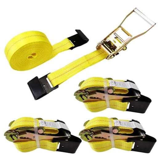 Heavy Duty Flat Hook Ratchet Straps