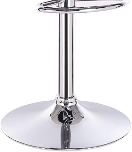 eSituro Bar Stools Grey Barstools Set of 2 Adjustable Steel Bar Stools for Home Breakfast Bar Counter Kitchen Bar Stools with Footrest & Ergonomic Seats