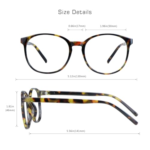 Image of VisionGlobal Blue Light Blocking Glasses, Lightweight Oval Frame, Computer Glasses for Gaming, Office, TV