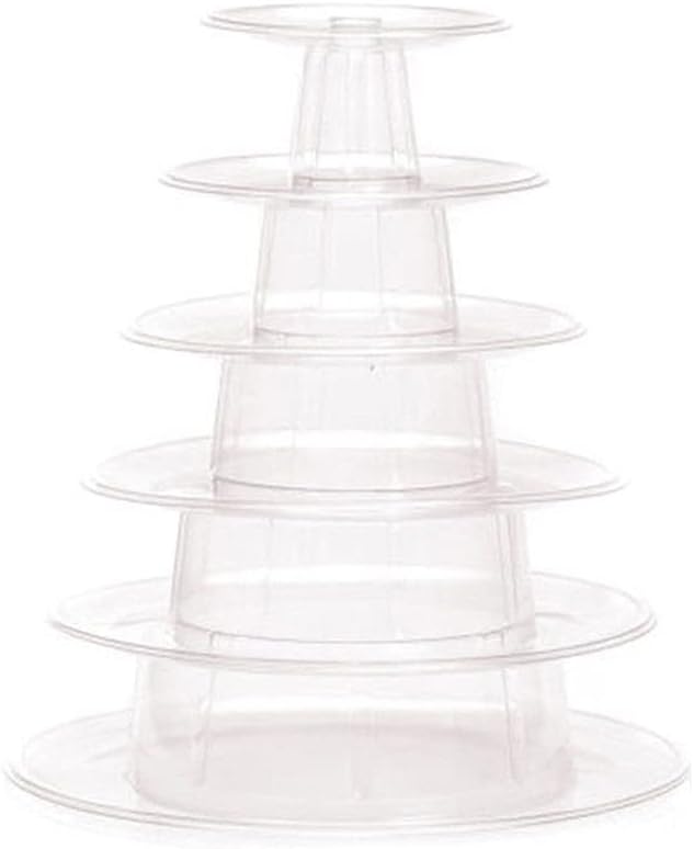Macaron Display Stand Plastic Multifunction 6 Layers Cake Tower Tray Rack for Wedding Birthday Cake Decorating Tools