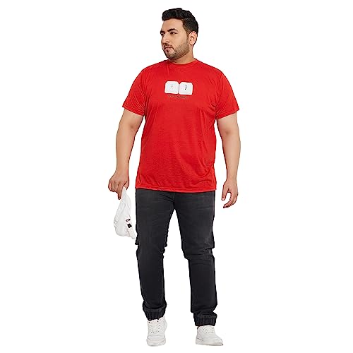 Image of Bigbanana Plus Size Men's Regular Fit Printed Round Neck Tshirt