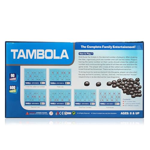 Image of 600 Tickets Tambola Housie Game for Kids (Multicolour),Pack of 1