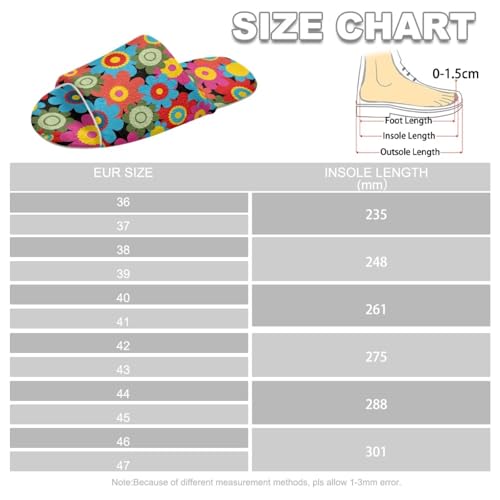 Fall Winter House Open Toe Slippers for Women Men Soft Cozy Indoor Lightweight Flannel Plush Flat Shoes3