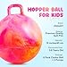 ZOOJOY 6pcs Hopper Balls for Kids 3-8, 18in Clouds Bouncy Ball with Handle, Sit on Hopping Toys for Sport/School/Team Indoor Outdoor Play Toys, Easter Basket Stuffers Gifts for Girls Boys 3 4 5 6 7 8