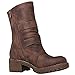 GLOBALWIN Fashion Ankle Boots for Women Brown 8M