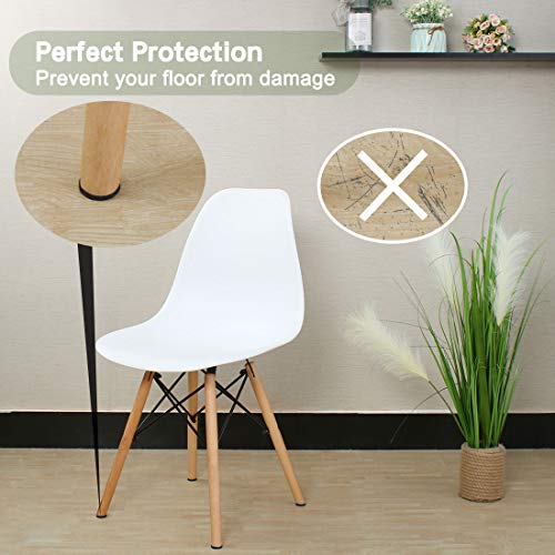 Uxcell 50Pcs Furniture Felt Pads Round 1 1/8" Self-Stick Non-Slip Anti-Scratch Pads For Sofa Cabinet Chair Feet Floor Protector Black #TOP2